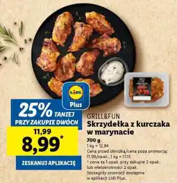 Lidl GRILL&FUN Skrzydełka z kurczaka w marynacie oferta