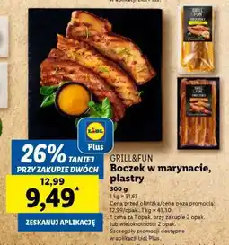 Lidl GRILL&FUN Boczek w marynacie, plastry oferta