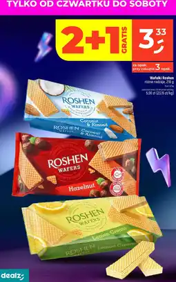 Dealz Wafelki Roshen różne rodzaje oferta
