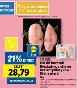 Lidl Filet z piersi Polski kurczak Biesiadny z chowu bez antybiotyków Rzeźnik oferta