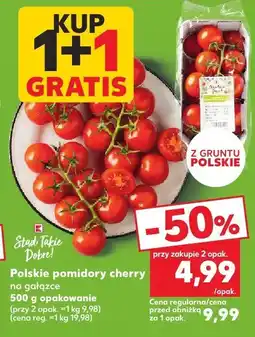 Kaufland Pomidory cherry polskie na gałązce 1+1 GRATIS Kaufland oferta