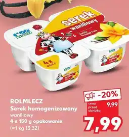 Kaufland Serek homogenizowany waniliowy Rolmlecz oferta