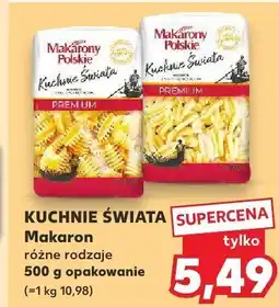 Kaufland Makaron, różne rodzaje Kuchnie Świata oferta