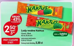 Żabka Lody wodne Kaktus Classic, Gibek oferta