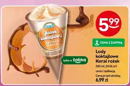 Żabka Lody koktajlowe Koral rożek Krówka Kukułka oferta