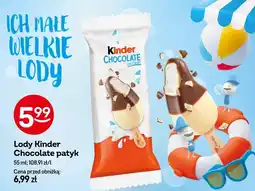 Żabka Lody Kinder Chocolate patyk oferta