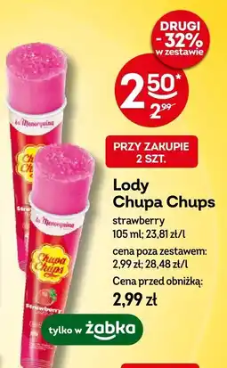 Żabka Lody Chupa Chups strawberry oferta
