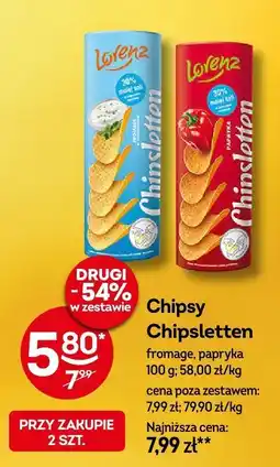 Żabka Chipsy Chipsletten fromage, papryka Lorenz oferta