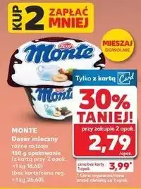 Kaufland Deser mleczno-czekoladowy z orzechami Zott Monte oferta