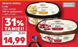 Kaufland Lody śmietankowe z wiśniami i sosem wiśniowym Bracia Koral Jak Dawniej oferta
