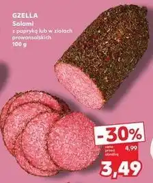 Kaufland Salami w ziołach prowansalskich Gzella oferta