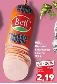 Kaufland Kiełbasa krakowska parzona Bell Polska oferta