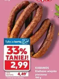 Kaufland Kiełbasa wiejska pieczona Kabanos oferta