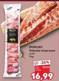 Kaufland Żeberka wieprzowe paski Morliny oferta