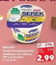 Kaufland Serek waniliowy bez laktozy Maluta oferta
