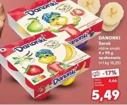 Kaufland Serek jagoda-brzoskwinia-gruszka Danone Danonki Mega oferta