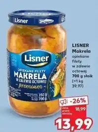 Kaufland Makrela opiekana w zalewie octowej Lisner oferta