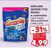 Kaufland Wafelki w czekoladzie mlecznej Grześki Tyci oferta