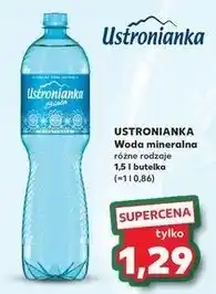 Kaufland Woda gazowana Ustronianka Biała oferta