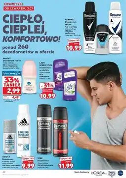 Kaufland Dezodorant invisible black & white Rexona Men Invisible oferta