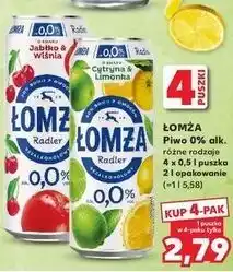 Kaufland Piwo Łomża Radler 0.0% Jabłko-Wiśnia oferta