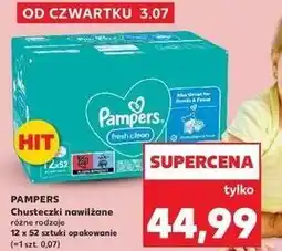 Kaufland Chusteczki nawilżane Pampers Fresh Clean oferta