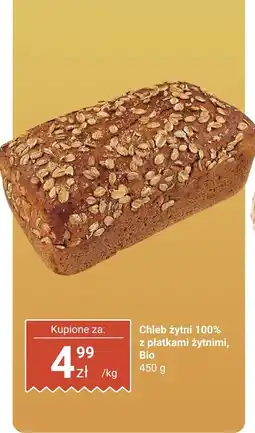 Biedronka Chleb żytni 100% z płatkami żytnimi Bio Biedronka oferta