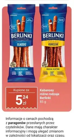 Biedronka Kabanosy Berlinki Morliny oferta