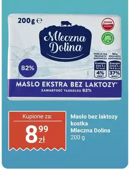 Biedronka Masło bez laktozy - kostka 200 g Mleczna Dolina oferta