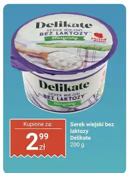 Biedronka Serek wiejski bez laktozy Delikate oferta