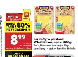 Biedronka Ser żółty w plastrach Włoszczowa oferta