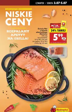 Biedronka Filet z łososia atlantyckiego Marinero oferta
