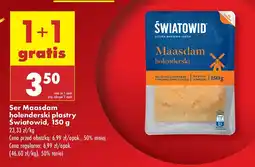 Biedronka Ser Maasdam holenderski plastry Światowid oferta