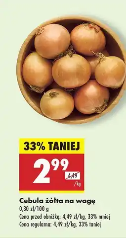 Biedronka Cebula żółta na wagę Biedronka oferta