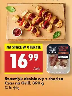 Biedronka Szaszłyk drobiowy z chorizo Czas na Grill oferta