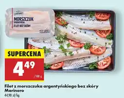 Biedronka Filet z morszczuka argentyńskiego bez skóry Marinero oferta