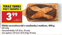 Biedronka Chleb nowodworski z maślanką i makiem Biedronka oferta