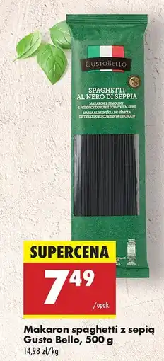 Biedronka Makaron spaghetti z sepią Gusto Bello oferta