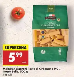 Biedronka Makaron rigatoni Pasta di Gragnano P.G.I Gusto Bello oferta