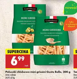 Biedronka Paluszki chlebowe mini grissini Gusto Bello oferta