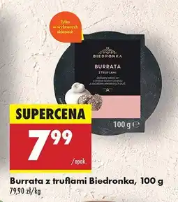 Biedronka Ser burrata z truflami Biedronka oferta