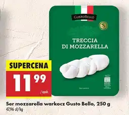 Biedronka Ser mozzarella warkocz Gusto Bello oferta