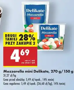 Biedronka Ser Mozzarella mini Delikate oferta