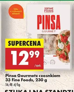 Biedronka Pizza Pinsa Gourmet z czosnkiem 33 Fine Foods oferta