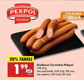 Biedronka Kiełbasa Toruńska Pekpol oferta