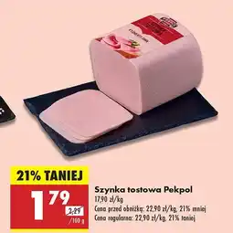 Biedronka Szynka tostowa Pekpol oferta