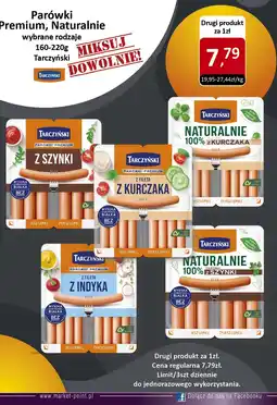 Market Point Parówki Naturalnie z szynki Tarczyński oferta