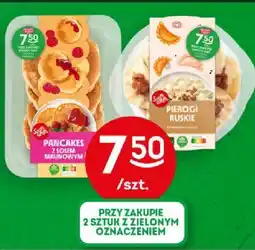 Żabka Danie pancakes z sosem malinowym/pierogi ruskie Szamamm oferta