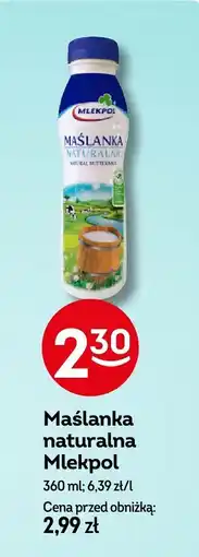 Żabka Maślanka naturalna Mlekpol oferta