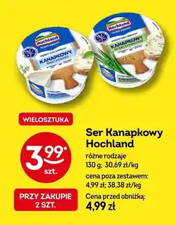 Żabka Ser kanapkowy Hochland różne rodzaje oferta